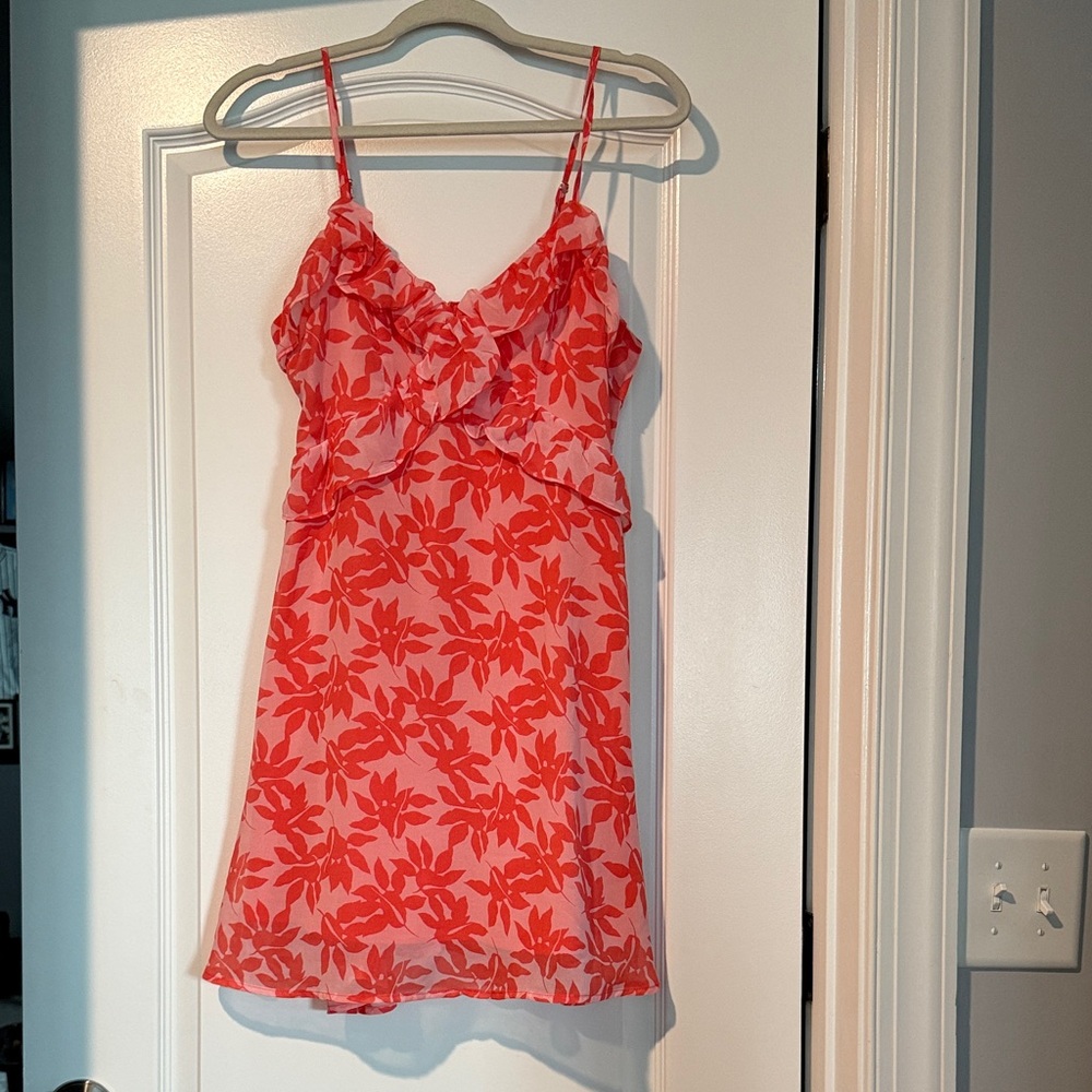 Miami Red Floral Mini Dress